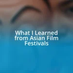 What I Learned from Asian Film Festivals